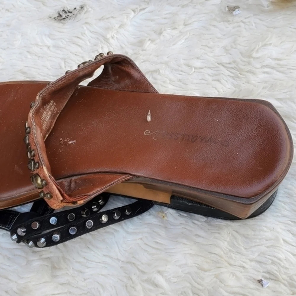 Vince Camuto Black Glitter Thong Punk sandals 7.5 - Picture 12 of 12